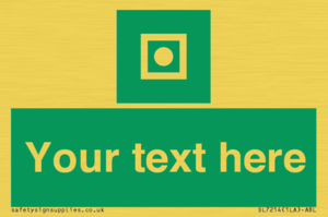 Custom sign safe condition Shipboard general alarm